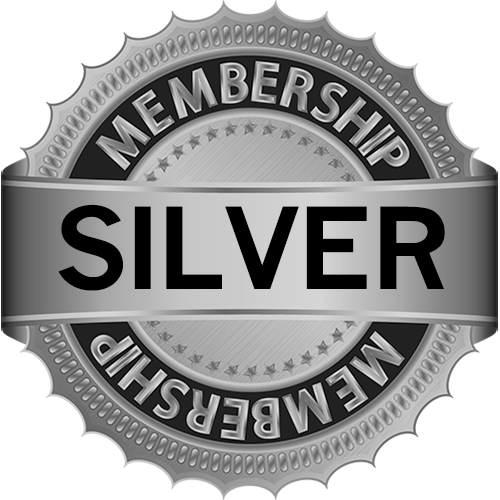 silver membership badge