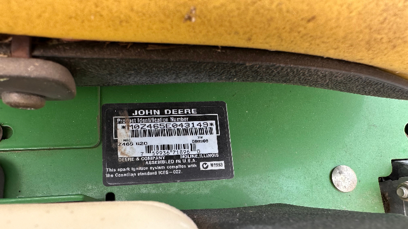 2008 JOHN DEERE Z465 LAWN & GARDEN E00082899